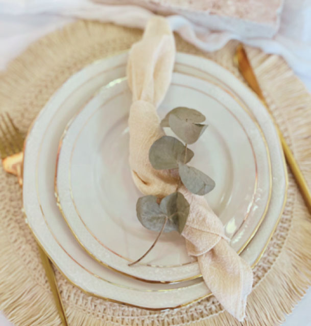 LieBella Dekoverleih und Eventdesign Aachen - Servietten Beige.