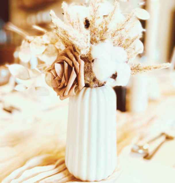 LieBella Dekoverleih und Eventdesign Aachen - Vasen Creme.